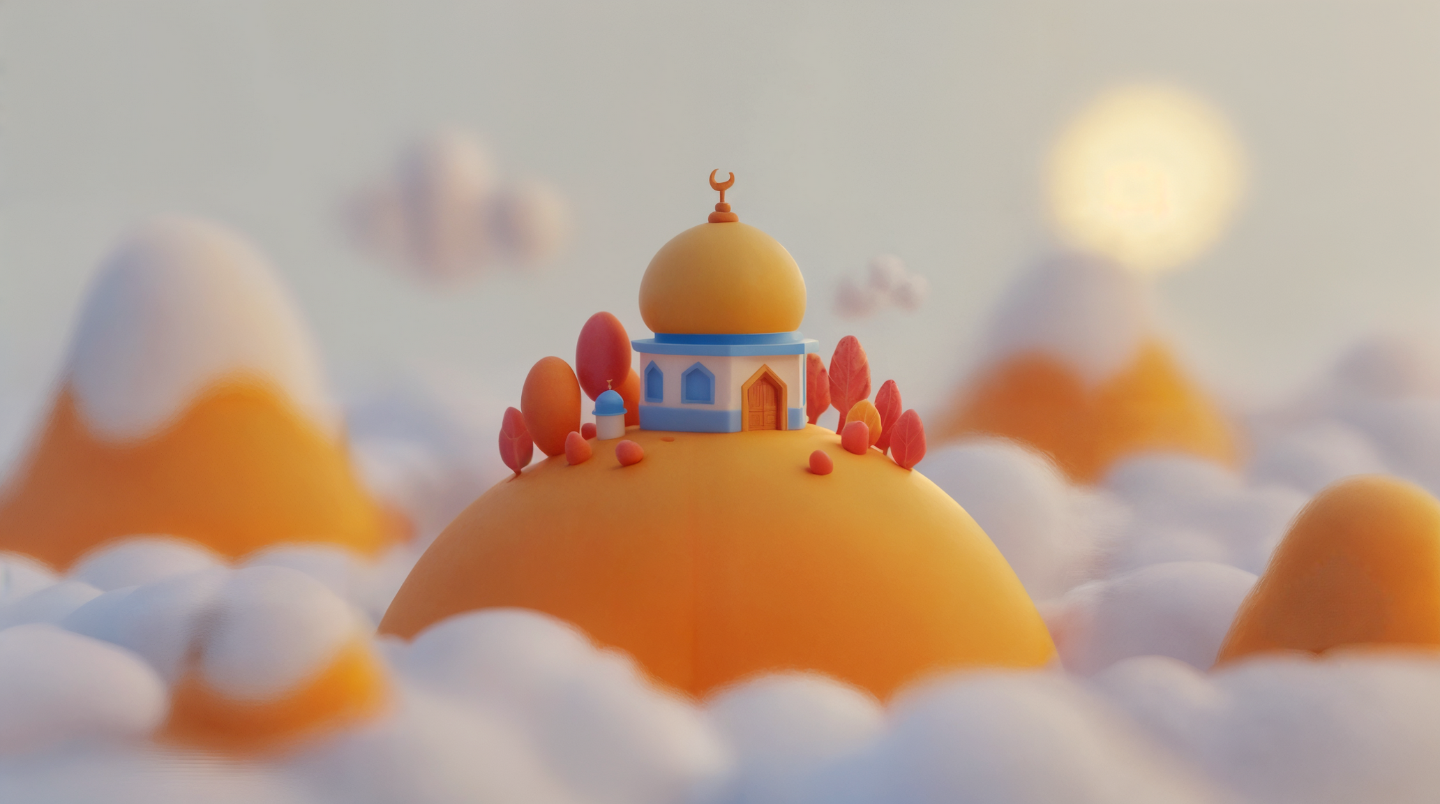 Mosque Above the Clouds